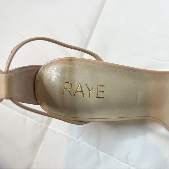 Raye Ankle Wrap Nude Tan Heels - Picture 6 of 8